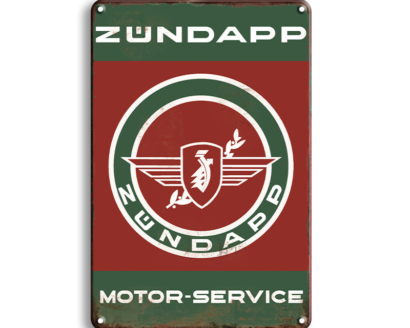 Metalen wandbord | Zündapp | Motor-service |