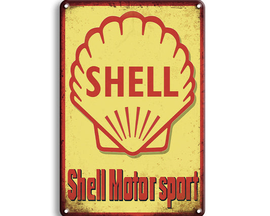 Metalen wandbord | Shell | Motor sport |