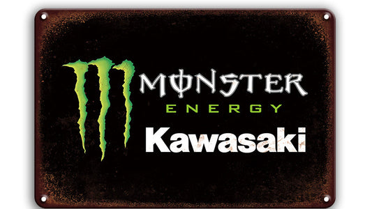 Metalen wandbord | Kawasaki | Monster Energy |