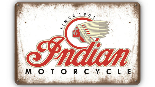 Metalen wandbord | Indian motorclyce |