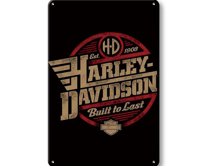 Metalen wandbord | Harley-Davidson | Est 1903 | Built to last |