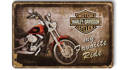 Metalen wandbord | Harley-Davidson | Motorcycles | My favorite ride |