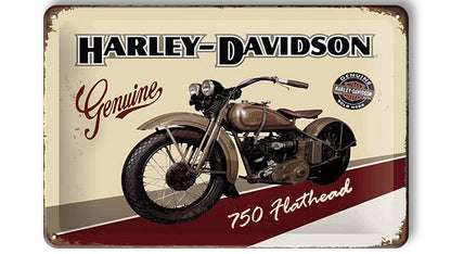 Metalen wandbord | Harley-Davidson | Genuine |