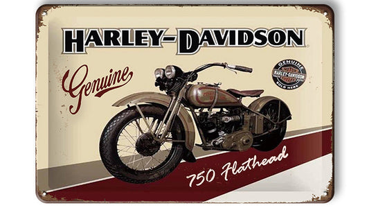 Metalen wandbord | Harley-Davidson | Genuine |