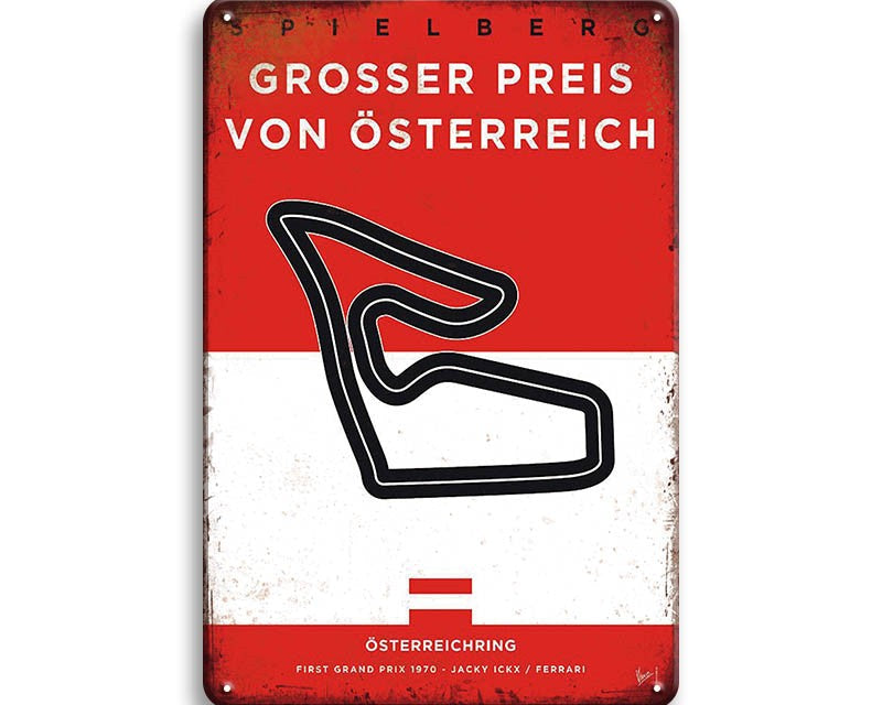 Metalen wandbord | Grand Prix | Österreichring | Oostenrijk |