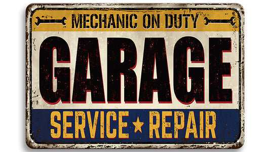 Metalen wandbord | Garage | Service repair |