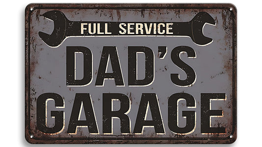 Metalen wandbord | Full service | Dad's garage |