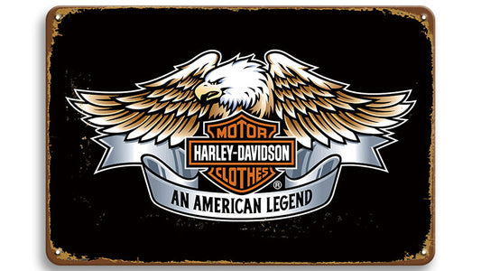 Metalen wandbord | Harley-Davidson | Motorcycles | An American Legend |