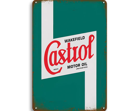 Metalen wandbord | Wakefield Castrol | Motor oil |