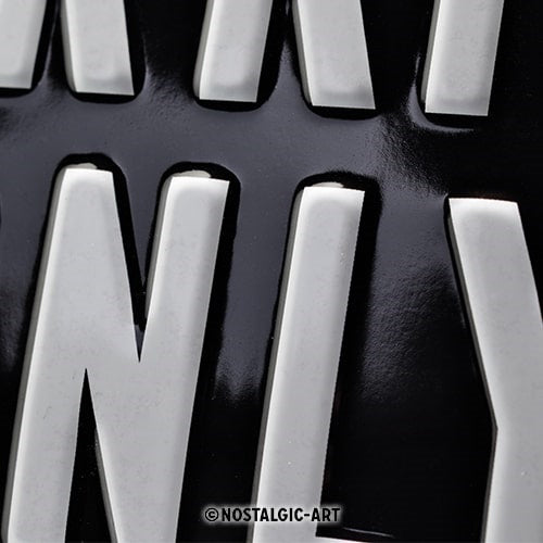 Metalen wandbord | Mercedes parking only | 30x20cm |