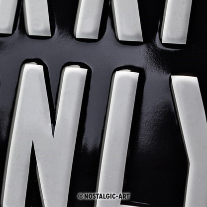Metalen wandbord | Mercedes parking only | 30x20cm |