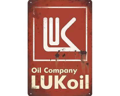 Metalen wandbord | Lukoil | Oil company |