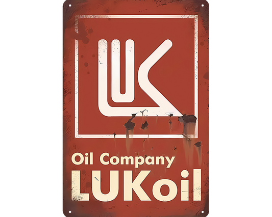Metalen wandbord | Lukoil | Oil company |