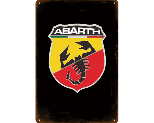 Metalen wandbord | Abarth |