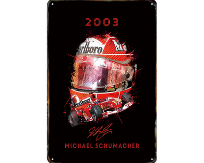 Metalen wandbord | Michael Schumacher | 2003 |