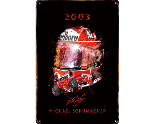 Metalen wandbord | Michael Schumacher | 2003 |