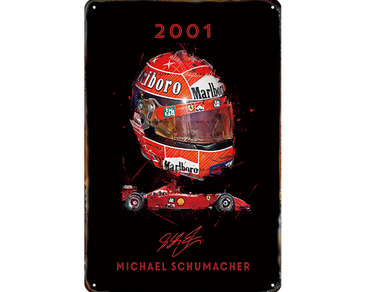 Metalen wandbord | Michael Schumacher | 2001 |