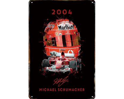 Metalen wandbord | Michael Schumacher | 2004 |