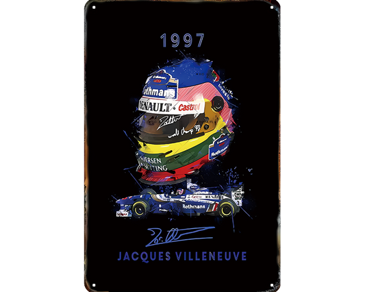 Metalen wandbord | Jacques Villeneuve | 1997 |