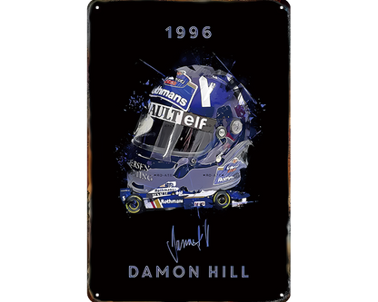Metalen wandbord | Damon Hill | 1996 |