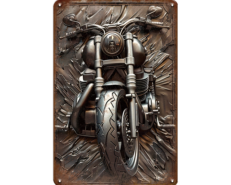 Metalen wandbord | Motor #2 |