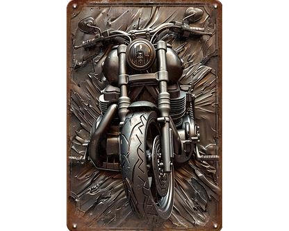 Metalen wandbord | Motor #2 |