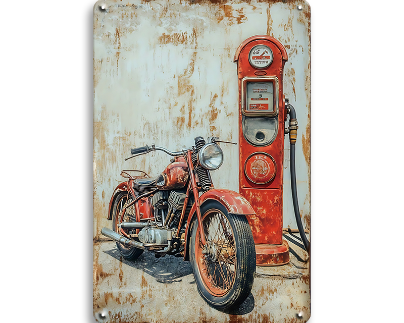 Metalen wandbord | Motor |