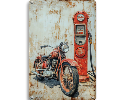 Metalen wandbord | Motor |