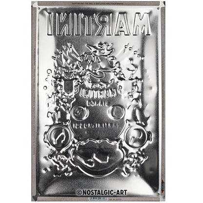 Metalen wandbord | Martini | Bianco Vermouth Label | 30x20cm |