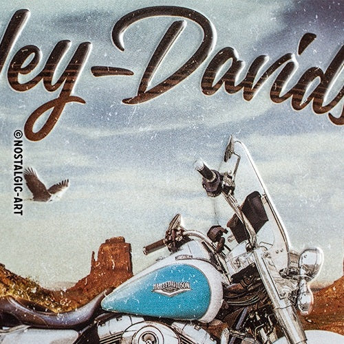 Metalen wandbord | Harley-Davidson | Route 66 Road King Classic | 15x20cm |