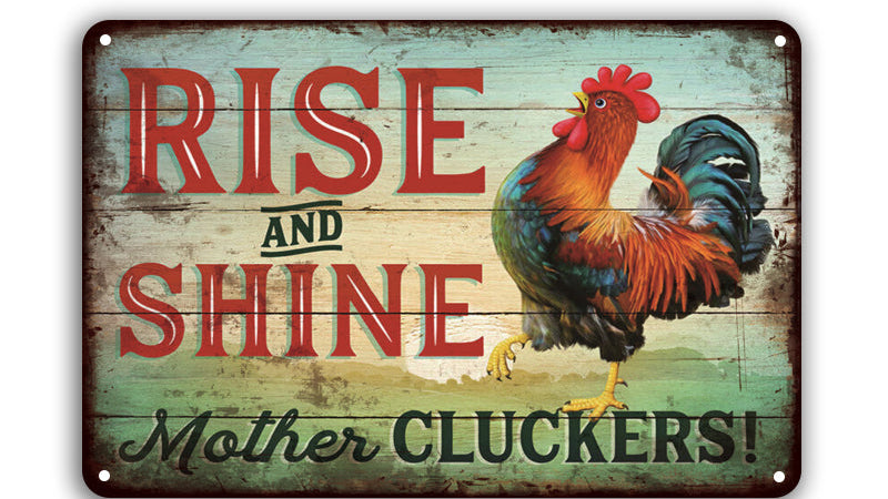 Metalen wandbord | Rise and shine |