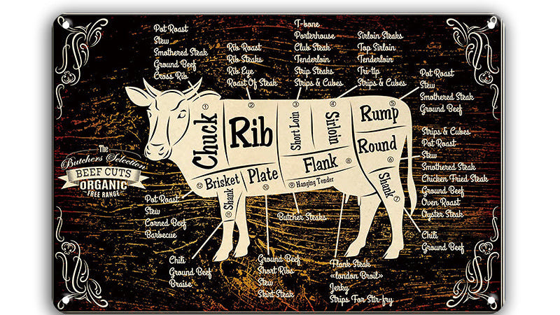 Metalen wandbord | Koe |