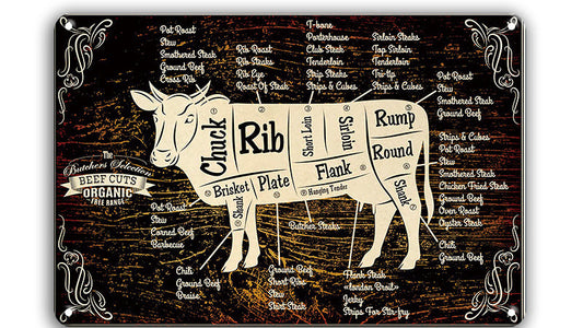 Metalen wandbord | Koe |