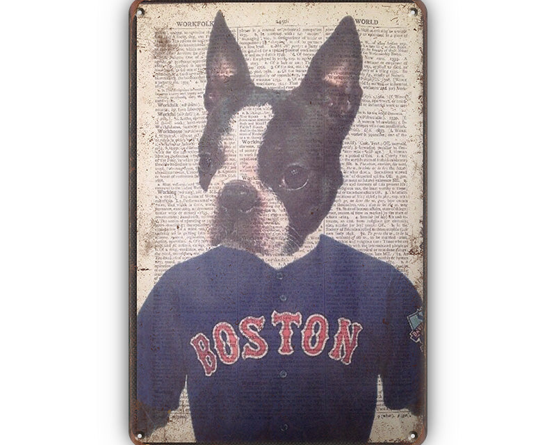 Metalenwandbord | Hond | Boston |