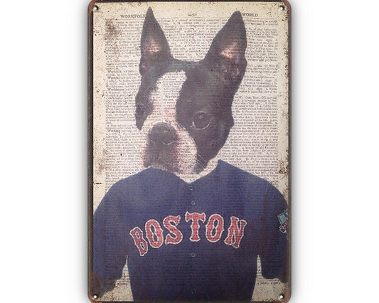 Metalenwandbord | Hond | Boston |