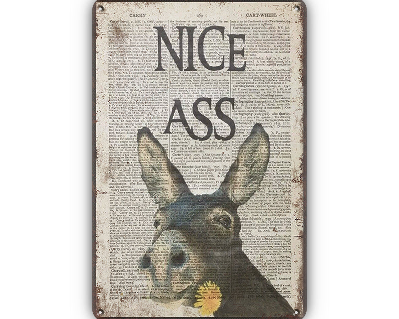 Metalen wandbord | Nice ass |