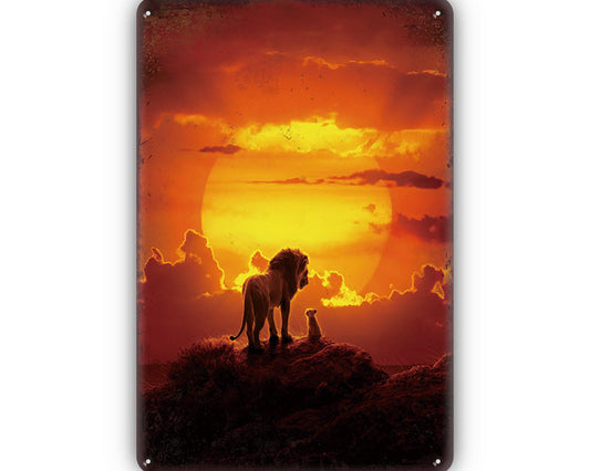 Metalen wandbord | Leeuw |