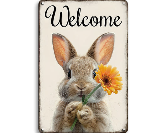 Metalen wandbord | Welcome |