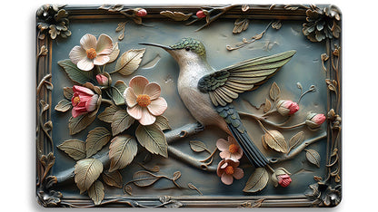 Metalen wandbord | Vogel |