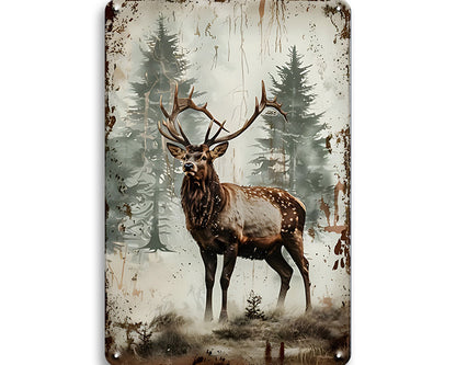 Metalen wandbord | Rendier |