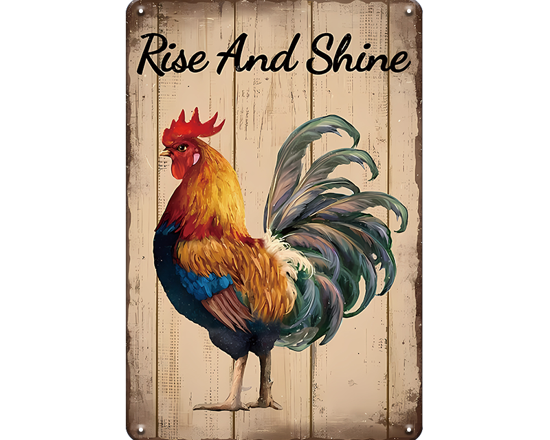 Metalen wandbord | Rise and shine |