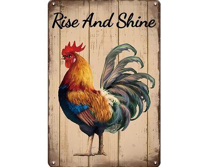 Metalen wandbord | Rise and shine |