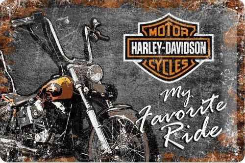 Metalen wandbord | Harley-Davidson | 20x30cm |