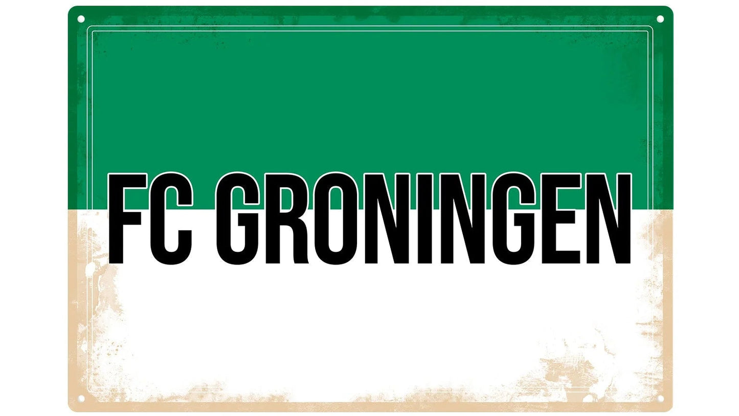 Metalen wandbord | FC Groningen |