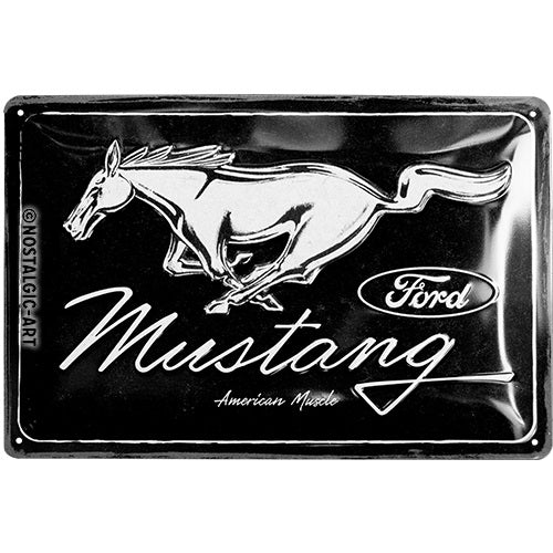 Metalen wandbord | Ford Mustang Horse | 20x30cm |