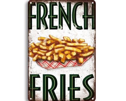 Metalen wandbord | French fries |