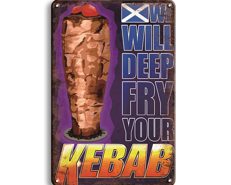 Metalen wandbord | Kebab |