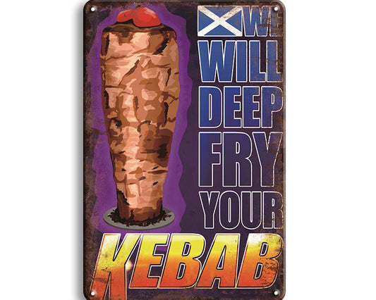 Metalen wandbord | Kebab |