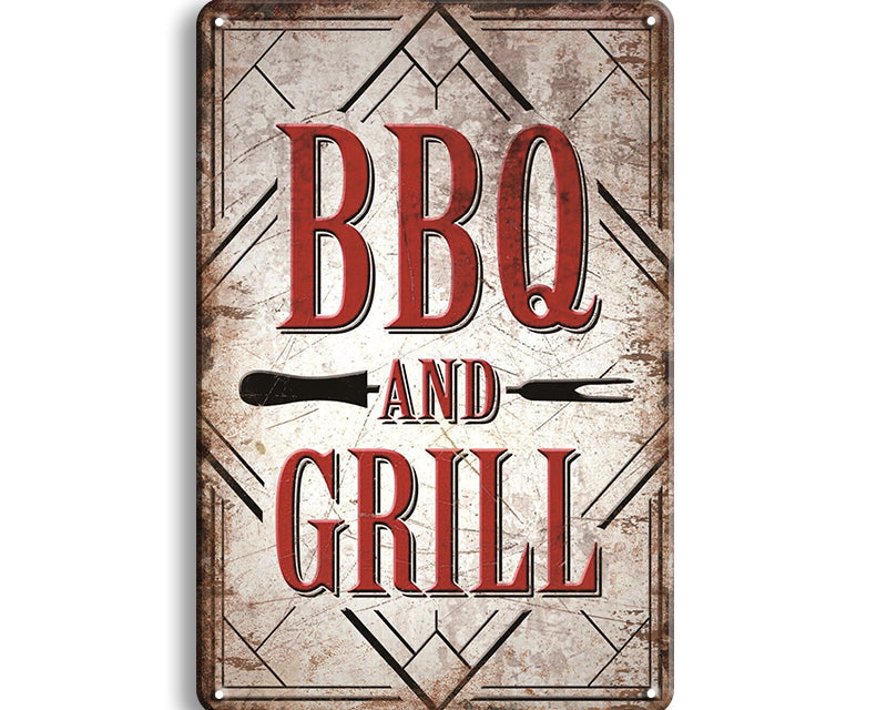 Metalen wandbord | BBQ and grill |