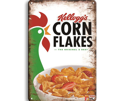 Metalen wandbord | Corn flakes |